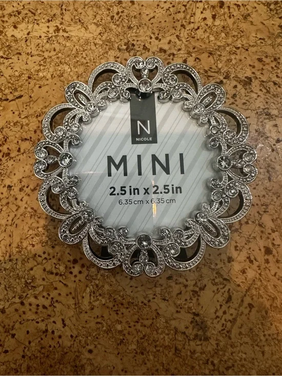 Mini Decorative Silver Wall Frame - Silver