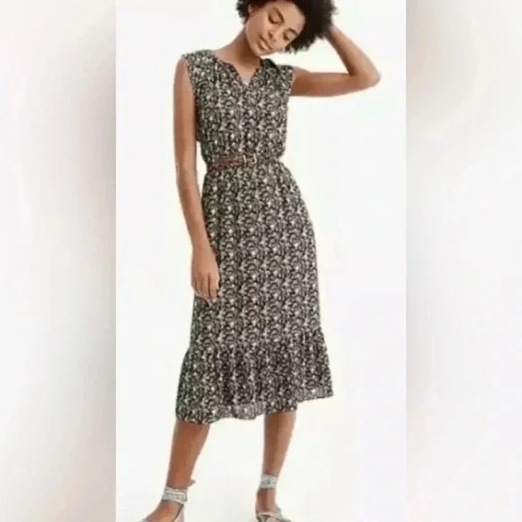 J.Crew Mercantile Floral Midi Dress