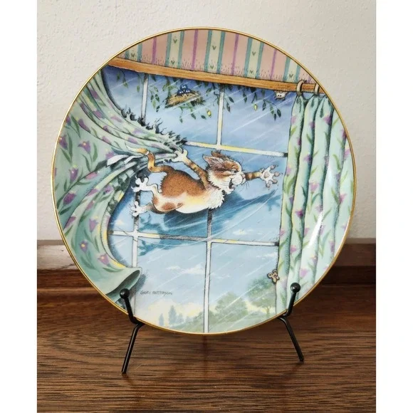 VTG 1996 Gary Patterson‎ Comical Cats Plate F3358 