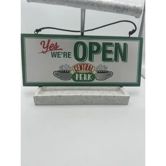 Friends Central Perk Reversible Hanging Sign Wall Art | 12 x 5 Inches