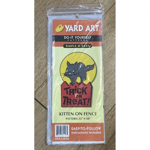 Vintage Yard Art‎ - DIY - YA31016 Kitten On Fence - 32