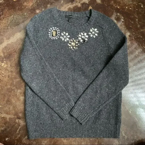 Xs j.crew jewel sweater