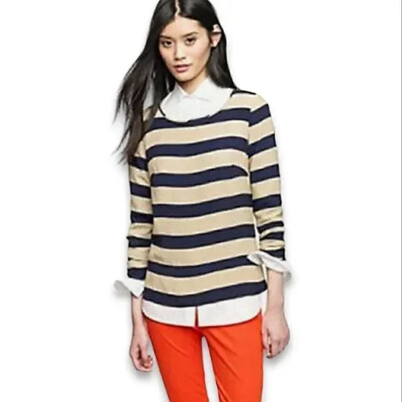 J.Crew Rayon Stripe Blouse