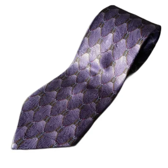 Karen Bierce The Nature Conservancy Pycanum Bug Men's Purple Necktie Handmade