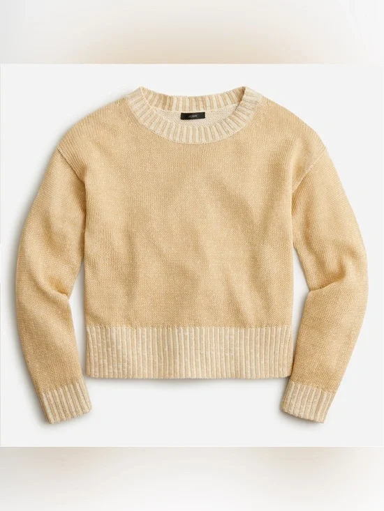 J. Crew Linen Cotton Blend Beach Sweater