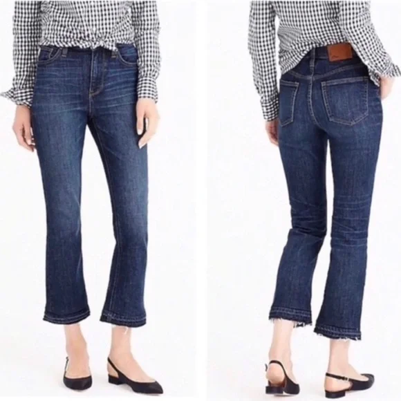 J. Crew Billie Demi boot crop jeans
