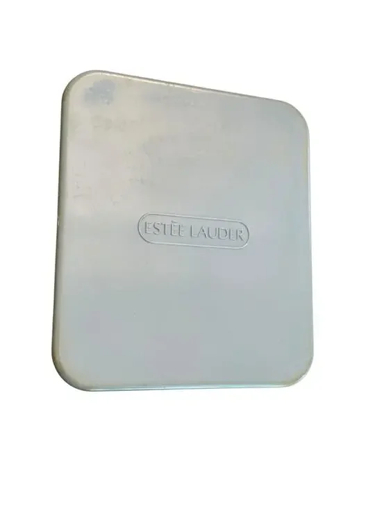 VINTAGE ESTEE LAUDER - GREY PLASTIC PURSE MIRROR