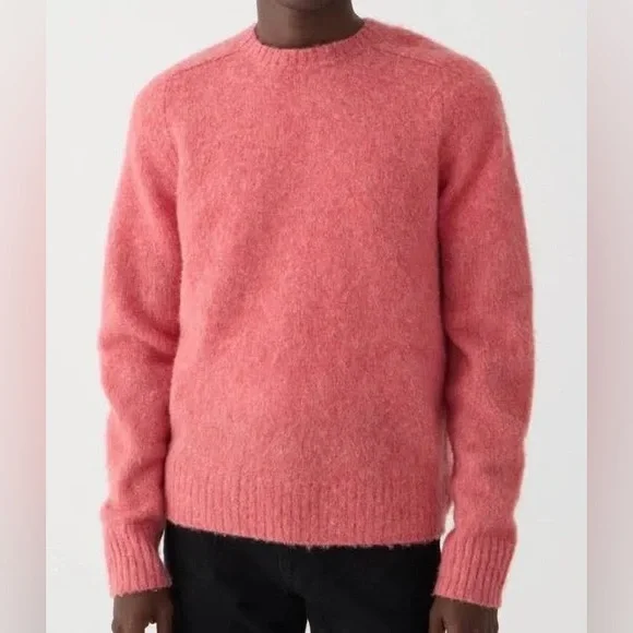 J. Crew - Merino‎ / Alpaca Coral Crew Neck Sweater