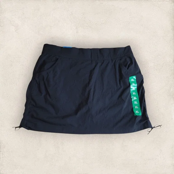 Columbia Active Wear Pull-On Omni Shade Black Skort Size XL