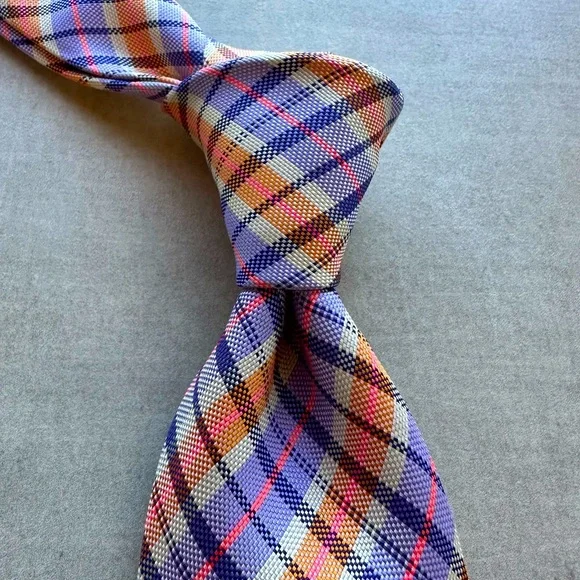 DRAKES for Paul Stuart Multi-Colored Silk Tie