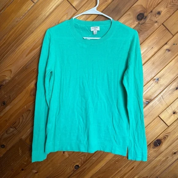 J. Crew Vibrant Teal Crewneck Sweater Size Small