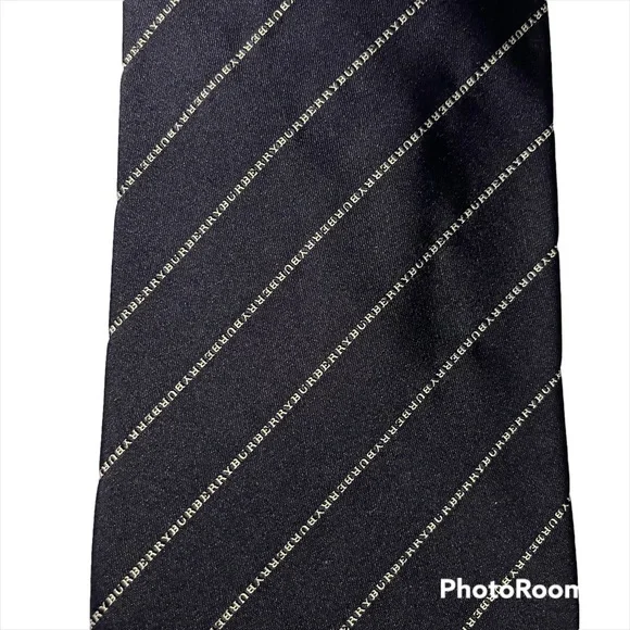 Burberry London Writing Silk Tie