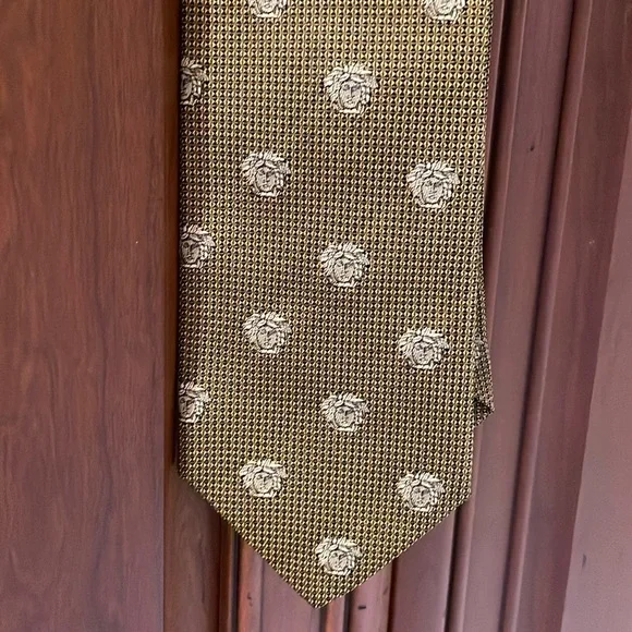 Versace gold men’s tie