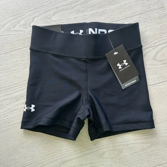 Under Armour Black Athletic Shorts with Compression Fit
