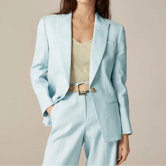 J. Crew Sky Blue Women's Blazer Jacket
