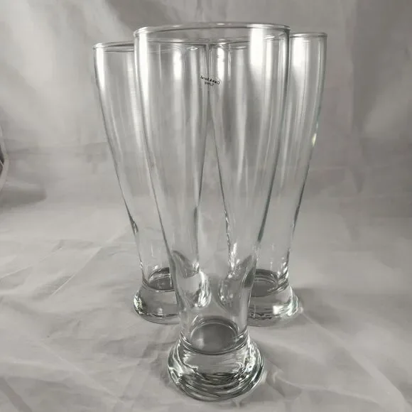 Set of 3 Vintage Crate & Barrel Weizen Beer Glasses 24 Ounce Made in Turkey