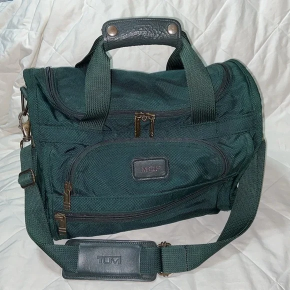 Tumi ballistic dark green weekender Duffel Bag