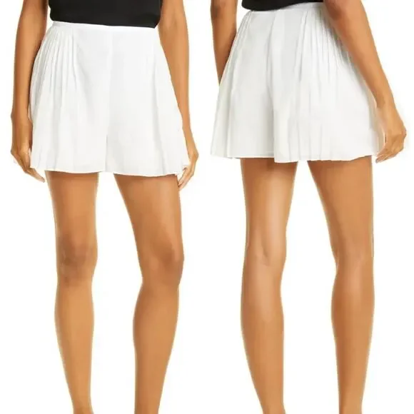 REBECCA TAYLOR - Pintuck Cotton Voile Shorts (e)