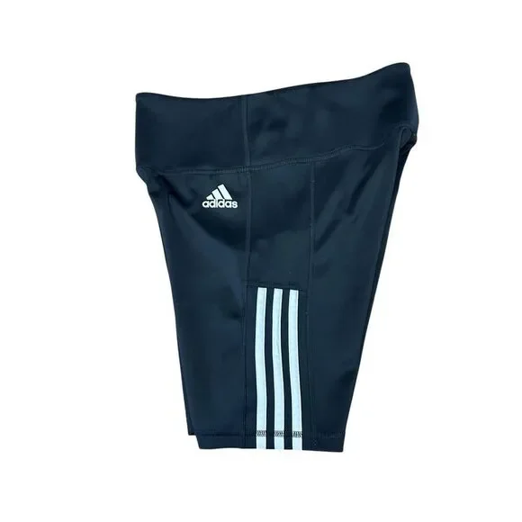Adidas Primegreen Aeroready Women's 3-Stripe Biker Shorts Size M Black NWOT