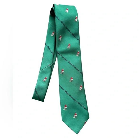 Robert Talbott for Jarrod's Merry Christmas Goose Holiday Necktie Tie