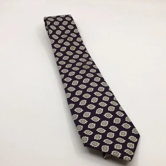 Vintage Christian Dior Silk Paisley Tie Made in USA w/ Silk Fabric from France