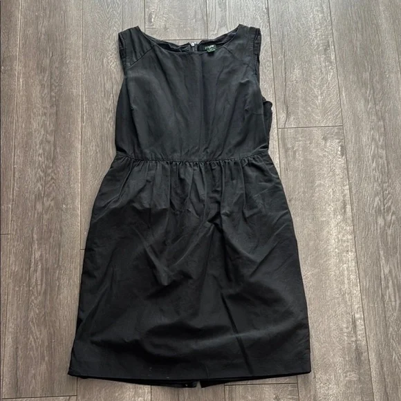 J. crew black cotton silk blend dress 10