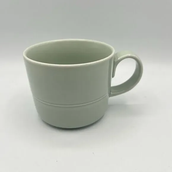 Crate & Barrel Aaron Probyn Hue Coffee Mug Light Green 12oz.