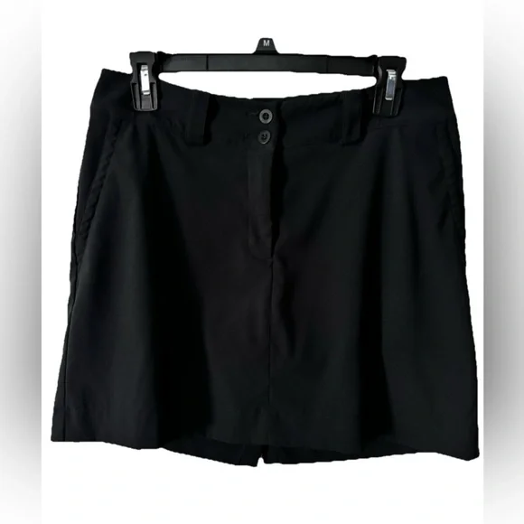Nike Golf Black DriFit Skort Skirt Size 6 Pockets Athletic EUC
