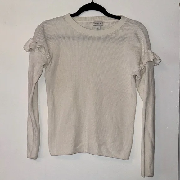 J. Crew Ruffle Sleeve Top