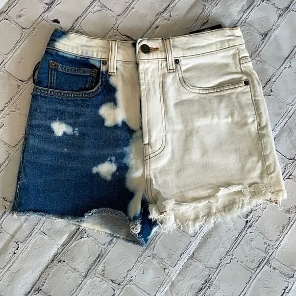 PRPS High Waisted Denim Shorts