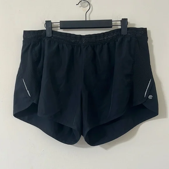 Champion C9 Black Reflective Running Shorts Size XXL