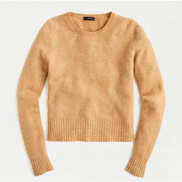 J. crew gemstone crew neck sweater in super soft yarn