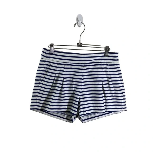 J. Crew Factory Cotton Linen Blend Striped Shorts