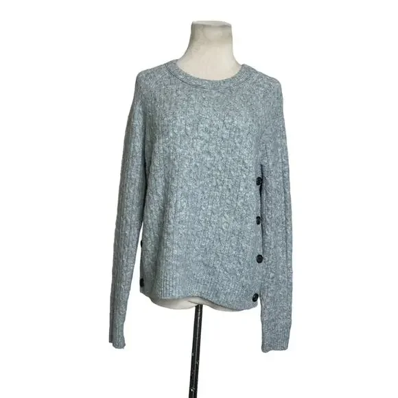 J. Crew gray crew neck sweater size S