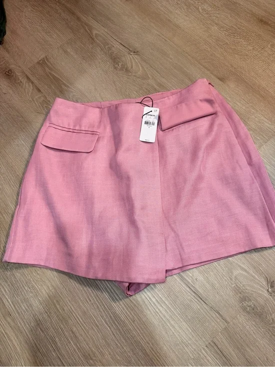 Pink Women's Tailored Skort Express Barbiecore Pink NWT
