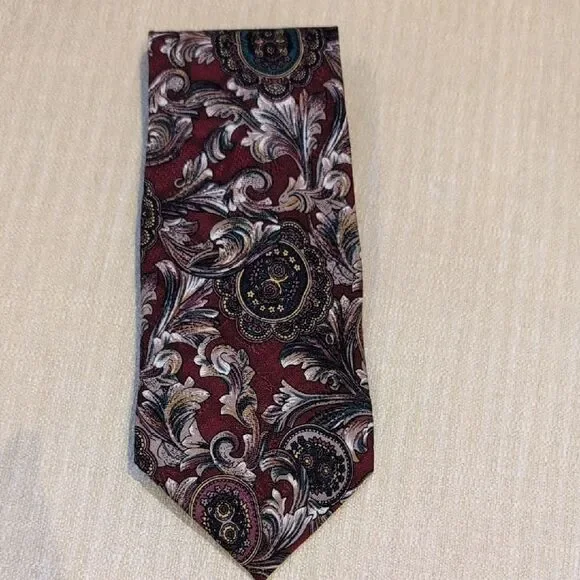 Elegant Givenchy 100% Silk Paisley Men's Necktie Made in USA