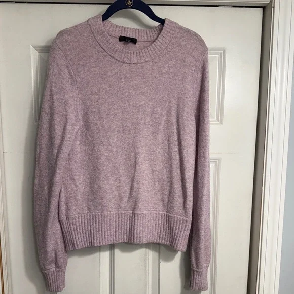 J. Crew Lavender‎ Merino Wool Alpaca Blend Crewneck Sweater Size Small