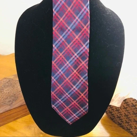 Countess Mara Lazzari Plaid Silk Tie