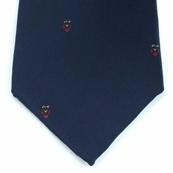 Lanvin Paris Men's Tie 100% Silk Made In Italy Blue Elegant Luxury Necktie 56