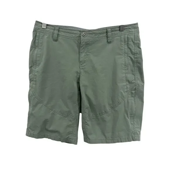 KÜHL Spire Shorts Women’s Olive Green Hiking Outdoor Cargo Pockets Size 12
