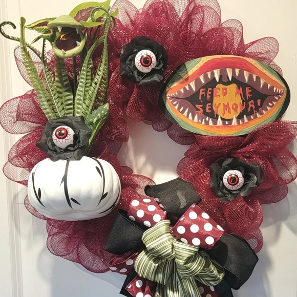 Wreath a la Little Shop of Horrors Fan Hostess Housewarming Dad Birthday Gift
