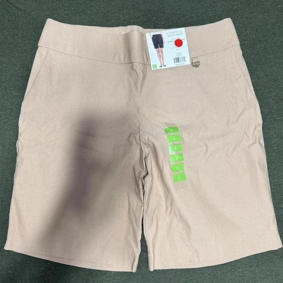 Ellen Tracy Pull-On Bermuda Shorts L – Stretch