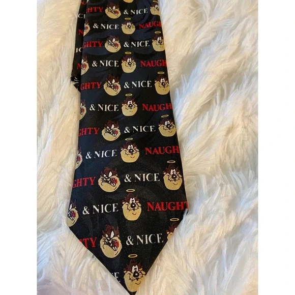 Vintage Tasmanian devil Naughty and nice tie‎