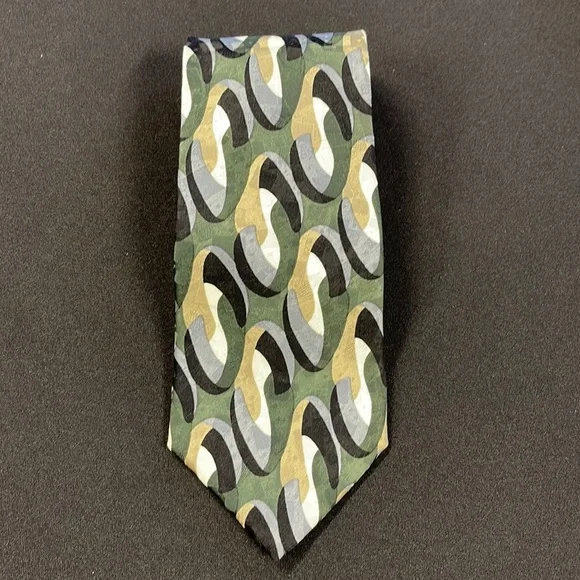J. Riggings Hunting Horn Men’s Geometric Silk Neck Tie