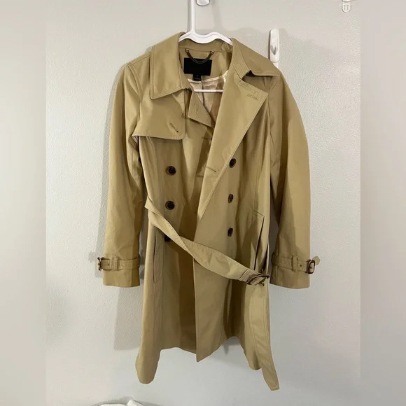 J. Crew Classic Tan Trench Coat size‎ 0