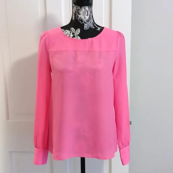 💘J. Crew💘 - L/S Hot Pink Top