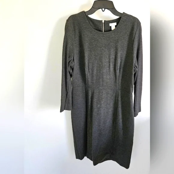 J. Crew gray knit dress