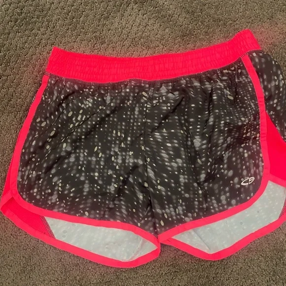 Champion Women's Black and Pink Athletic Shorts‎