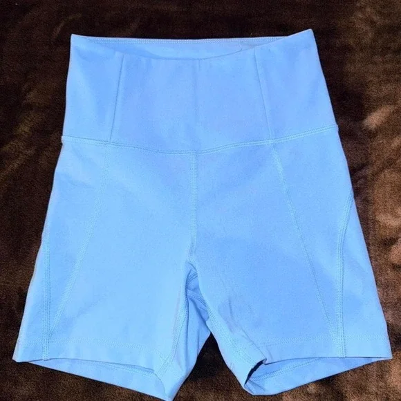 NWOT Girlfriend Collective Biker Shorts‎ Size XS Blue