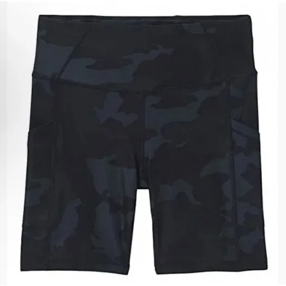NWT prAna Electa Shorts Black Camo XS